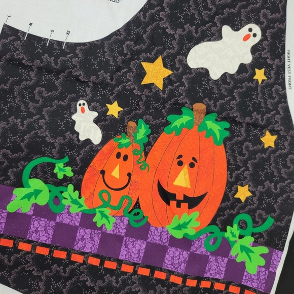 Cut & Sew Vest Fabric Panel A LITTLE BIT SPOOKY - Picture 10 of 16